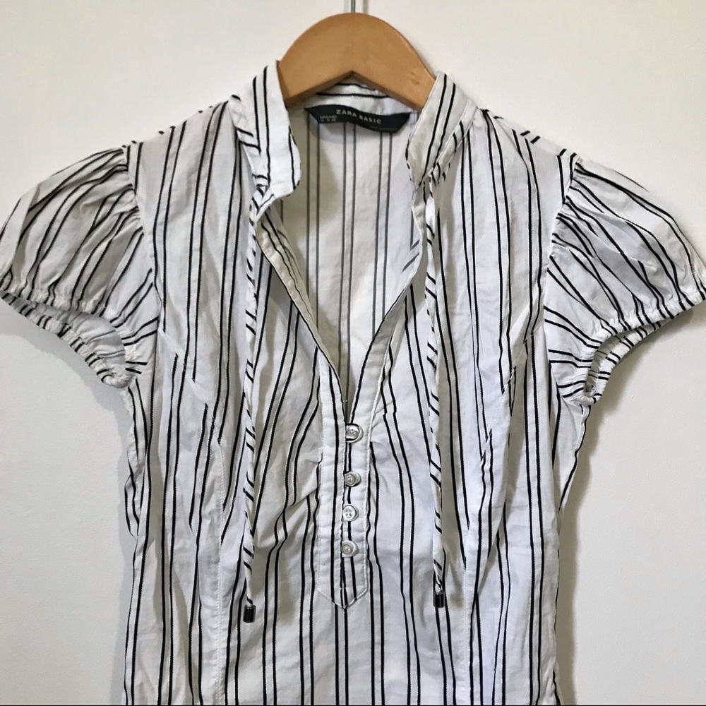 Zara striped blouse
